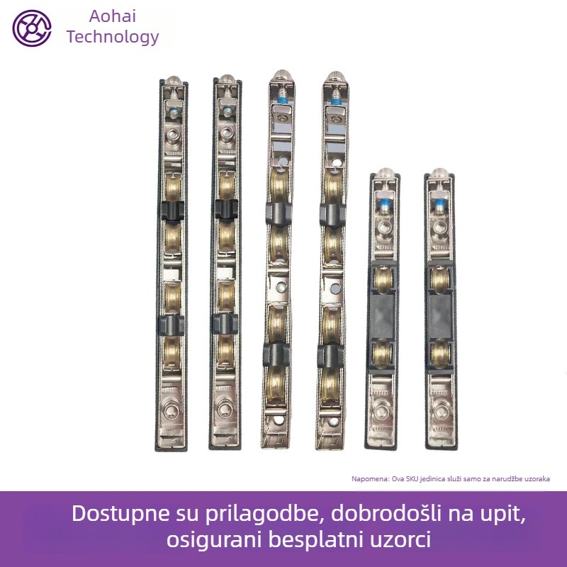 Kugla za klizna vrata i prozore s vodilicom, 304 nehrđajući čelik, velika nosivost, tih rad, model AH-01