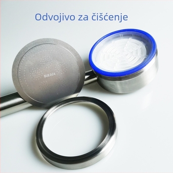 Baijing 304 nehrđajući čelik tuš glava s pospješivačem tlaka