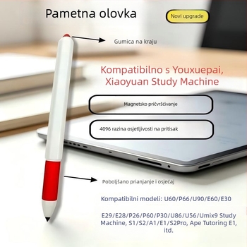 Xiaoyuan S2 stylus olovka s magnetskim pričvršćivanjem, kompatibilna sa S2 učenom tablom i Yuanfudao E1