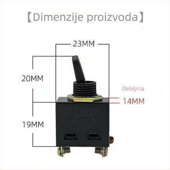 Makita 9523 kutna brusilica universalni prekidač, stražnji tip 100