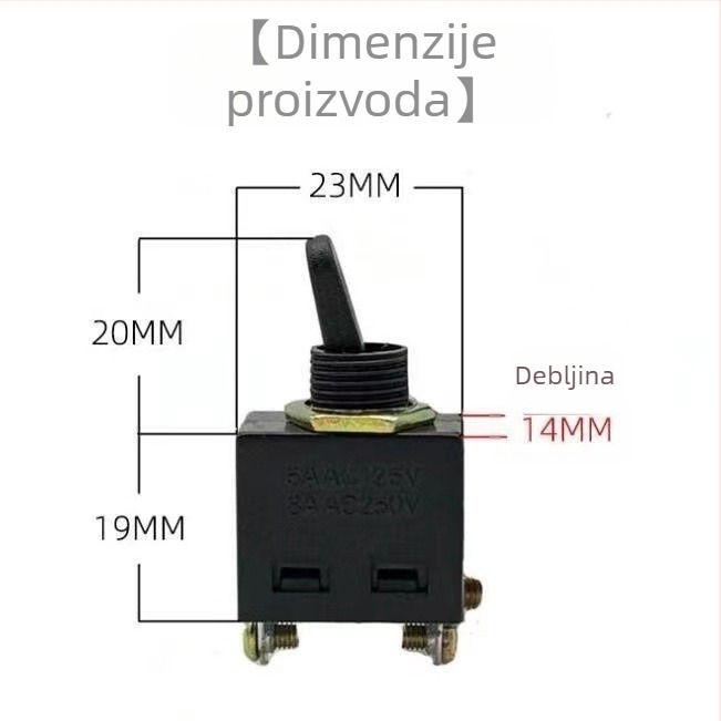 Makita 9523 kutna brusilica universalni prekidač, stražnji tip 100