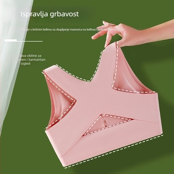 Bešiv grudnjak-vest s prednjim kopčanjem, za žene, podiže mali grudnjak, sprječava prozirnost, lijep stražnji dizajn