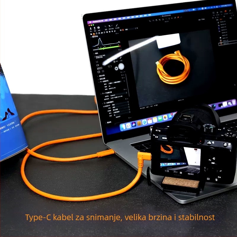 USB Type-C kabel za Sony A7M3, A7R3 i A7R4 kamere za povezivanje s računalom, brzi prijenos podataka