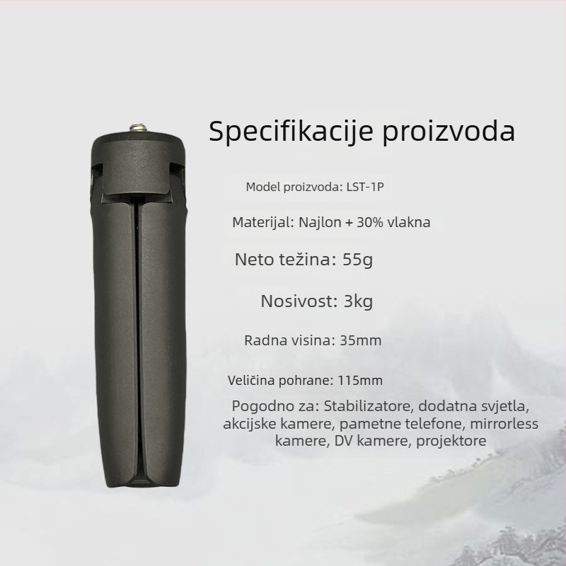 Nova prijenosna podrška za live streaming za mobitel, stolni mini tripod, horizontalni i vertikalni položaj, plastični držač telefona