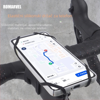 Lumaiwei Silikonski nosač za telefon s brzim otpuštanjem za navigaciju na cestovnim biciklima i električnim biciklima — univerzalni, protiv vibracija