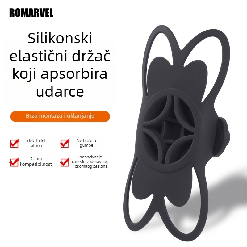Lumaiwei Silikonski nosač za telefon s brzim otpuštanjem za navigaciju na cestovnim biciklima i električnim biciklima — univerzalni, protiv vibracija