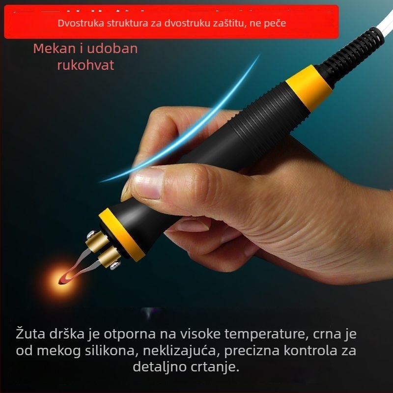 Električni pyrograver s podešavajućom temperaturom za drvo i tikve