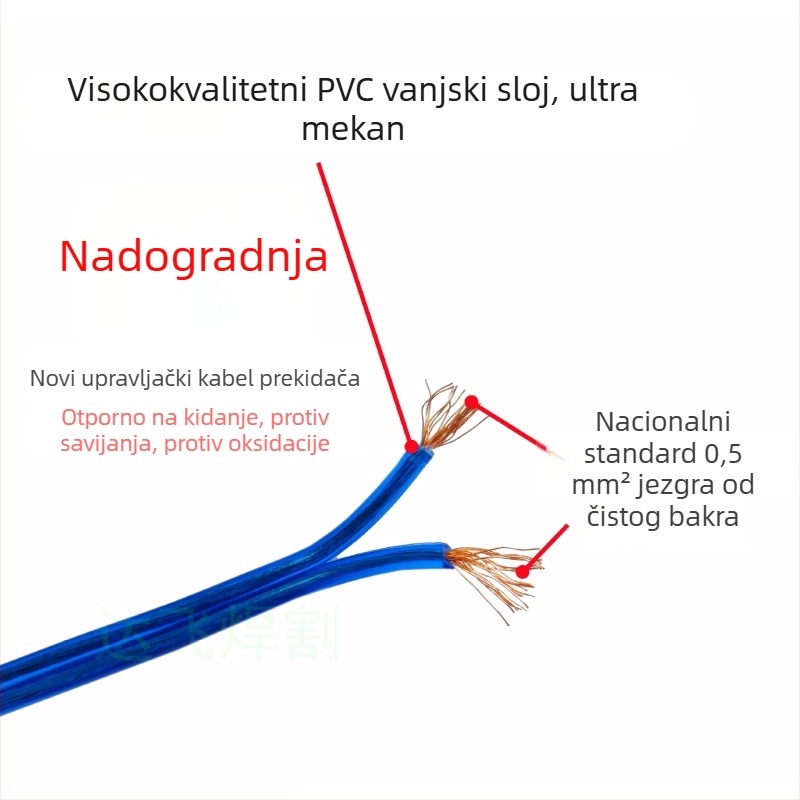 QQ150A dvostruko opružni argonski luk za zavarivanje sa silikonovim cijevima i plinskim hlađenjem WS250/WS200
