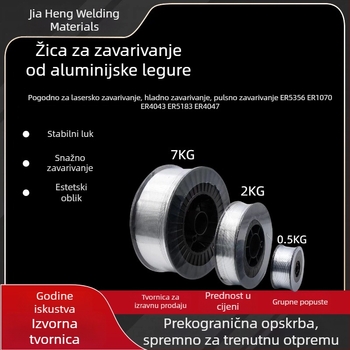 Žica za zavarivanje od čistog aluminija ER1070 ER4043 ER4047 ER5356, aluminijsko-magnezijev spoj, plinsko zaštićeno zavarivanje, promjer 1,2 mm