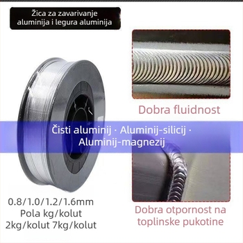 Žica za zavarivanje od čistog aluminija ER1070 ER4043 ER4047 ER5356, aluminijsko-magnezijev spoj, plinsko zaštićeno zavarivanje, promjer 1,2 mm