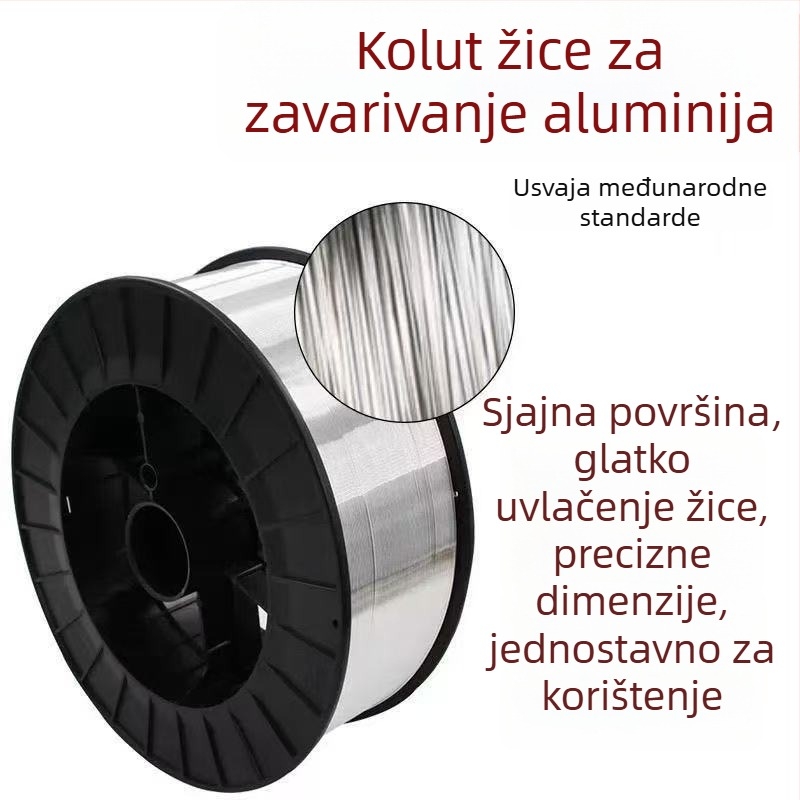 Žica za zavarivanje od čistog aluminija ER1070 ER4043 ER4047 ER5356, aluminijsko-magnezijev spoj, plinsko zaštićeno zavarivanje, promjer 1,2 mm