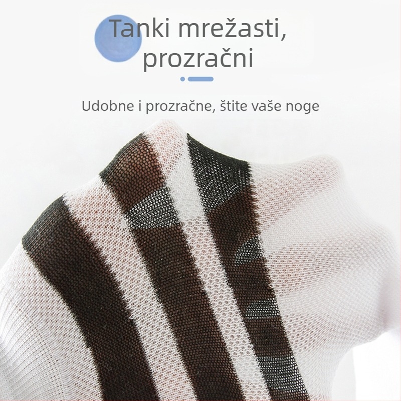 Pomelo Ito Dječje čarape do koljena s mrežastom pamučnom tkaninom, ljetne tanke i prozračne (3–8 godina, 100–140 cm)