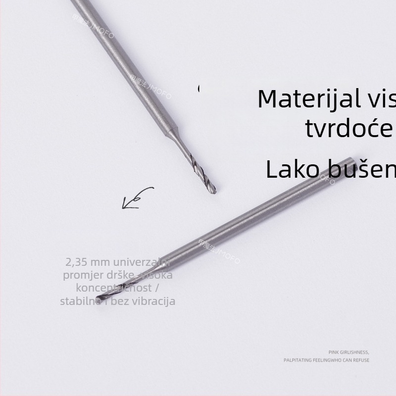 Glava bušilice za nokte sa dijamantnim uložkom, produženi vrh za brzo bušenje rupa, tungsten čelični bušač za manikuru
