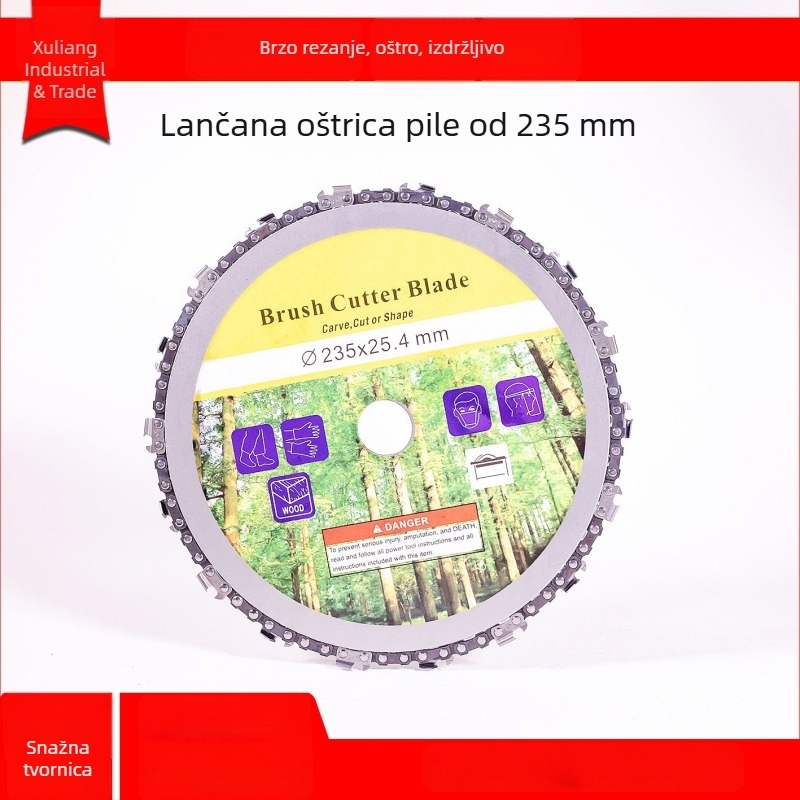235 mm lančana ploča za pilu za obradu drveta, kružne 9 inča i 7 inča za kosilicu
