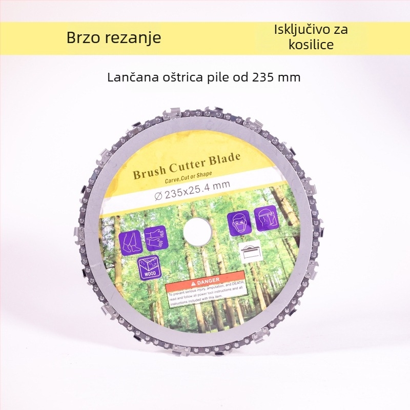 235 mm lančana ploča za pilu za obradu drveta, kružne 9 inča i 7 inča za kosilicu