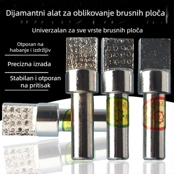 Diamantski završni alat s aluminijskom kvadratnom glavom