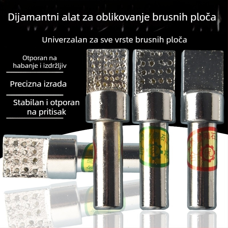 Diamantski završni alat s aluminijskom kvadratnom glavom