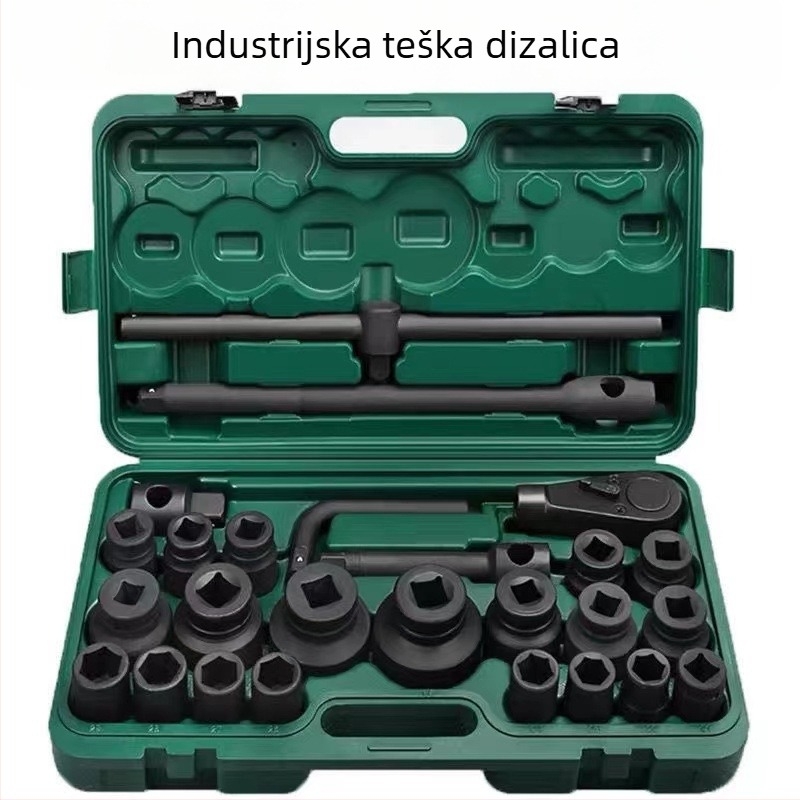 3/4 težak pneumatski set utičnih navoja, 26 komada, 1/2 in i 1 in pogon, set za popravak automobila