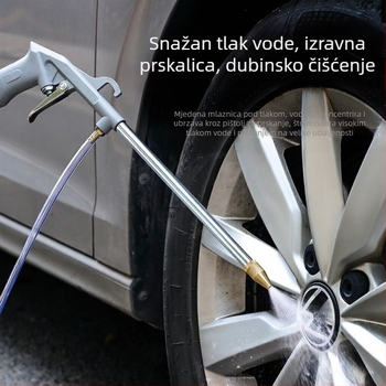Pneumatska pistola za čišćenje – dvostruka upotreba vodom i zrakom, visokotlačno pranje automobila i čišćenje motora, prilagodljiv tlak zraka