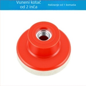 2-inčni vuneni polirni kotač za ogledni završni sloj, pogodan za mramor, metal, staklo, žad, kristal i keramiku, mali polirni disk