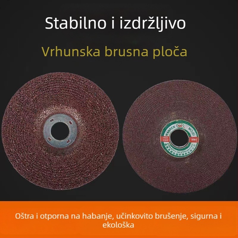 Lu Shark 100-zrnati brusni diski za kutnu brusilicu, smolom povezani metalni polirajući diski, diski za poliranje nehrđajućeg čelika