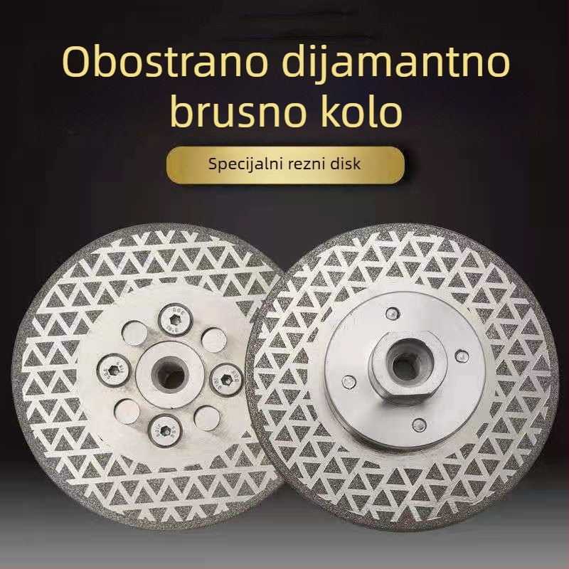 Diamantni disk za rezanje i brušenje mramora, granita, keramičkih pločica i kvarcnog kamena, promjer 100 mm