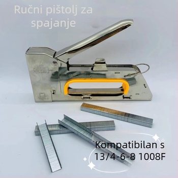 Ručni pištolj za čavlje 1008F, tip vrata, univerzalni, U-oblik, za dekoracije i natpise