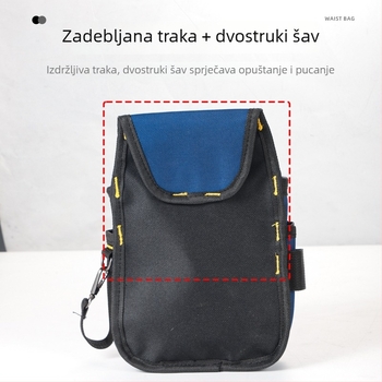 Višenamjenska pojasna torba za alate električara, izdržljiva Oxford platna s složenim spremištima