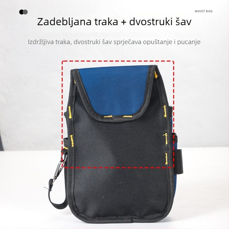 Višenamjenska pojasna torba za alate električara, izdržljiva Oxford platna s složenim spremištima
