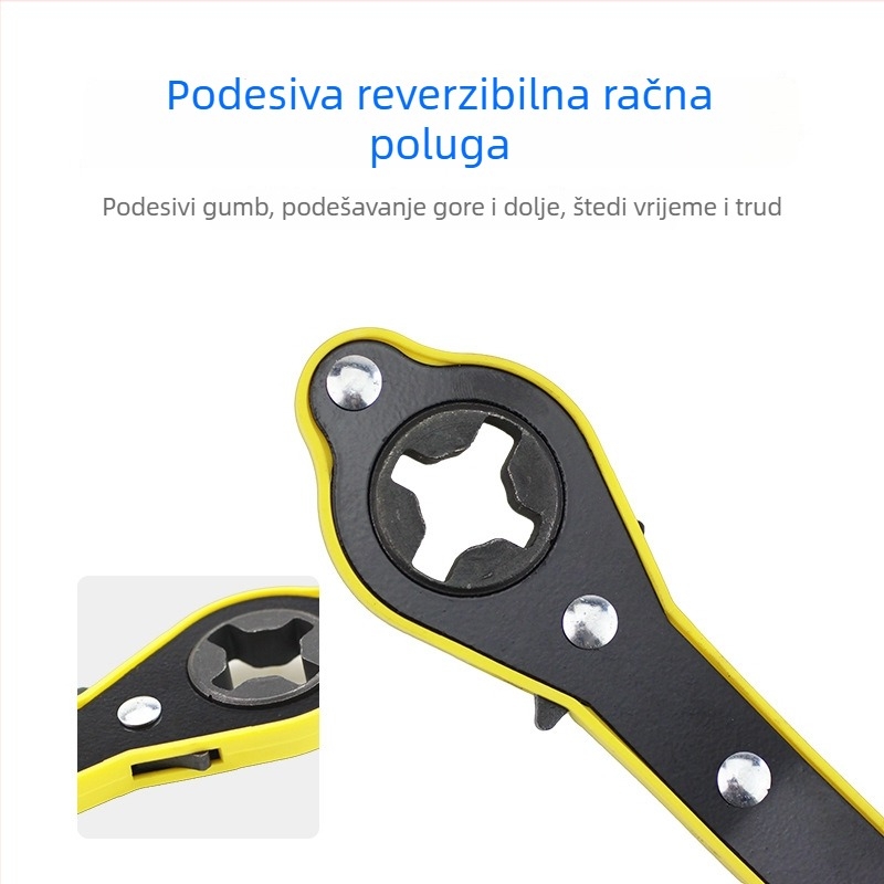 Univerzalni alat za popravak automobila: dizalica, ručni ključ s kliještom