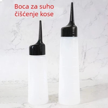 Šampon boca s ravnim vrhom za pranje kose, kapljiva boca za otopinu za trajnu, boca za njegu kose u salonu