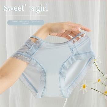 Moonlight žensko donje rublje od ice silk čipke, srednje-niski struk, antibakterijsko, prozračan.