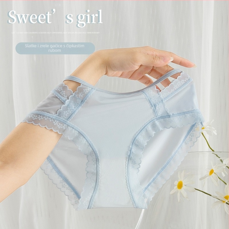 Moonlight žensko donje rublje od ice silk čipke, srednje-niski struk, antibakterijsko, prozračan.