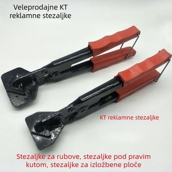 KT board klešta za rubove za okvire – rezanje 45°, savijanje kuta 90°, U-shaped male rubne klešta