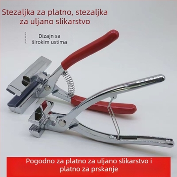Klešta za napinjanje tkanine za križno šivanje, kromirana kliješta za platno, klešta za uljnu sliku