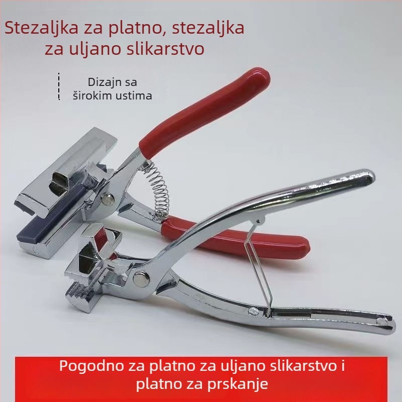 Klešta za napinjanje tkanine za križno šivanje, kromirana kliješta za platno, klešta za uljnu sliku