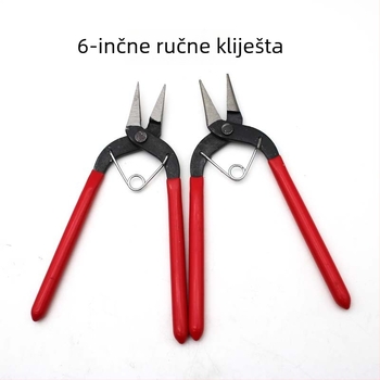 6-inčni DIY set klešta za nakit: klešta s ravnim nosom, klešta s okruglim nosom, klešta za prstenje i klešta s oštrim nosom