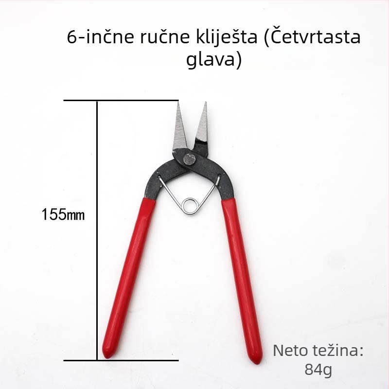 6-inčni DIY set klešta za nakit: klešta s ravnim nosom, klešta s okruglim nosom, klešta za prstenje i klešta s oštrim nosom