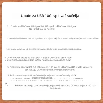 USB sučelje tester i 3.2 hub – Type-C i USB 3.0 portovi: funkcija, struja i napon