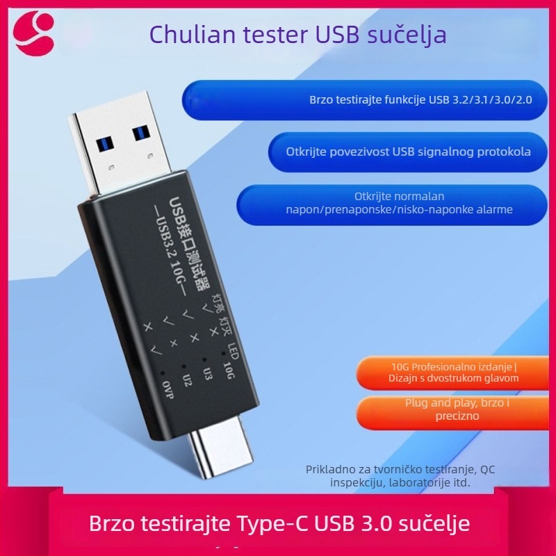 USB sučelje tester i 3.2 hub – Type-C i USB 3.0 portovi: funkcija, struja i napon