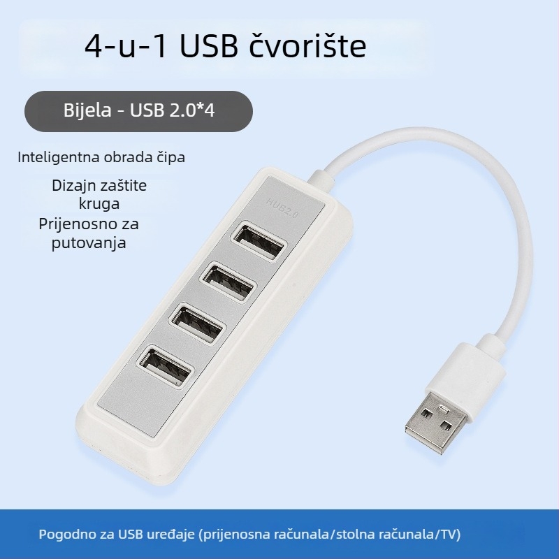 USB 3.0 hub, 4-portni USB proširivač za PC i laptop