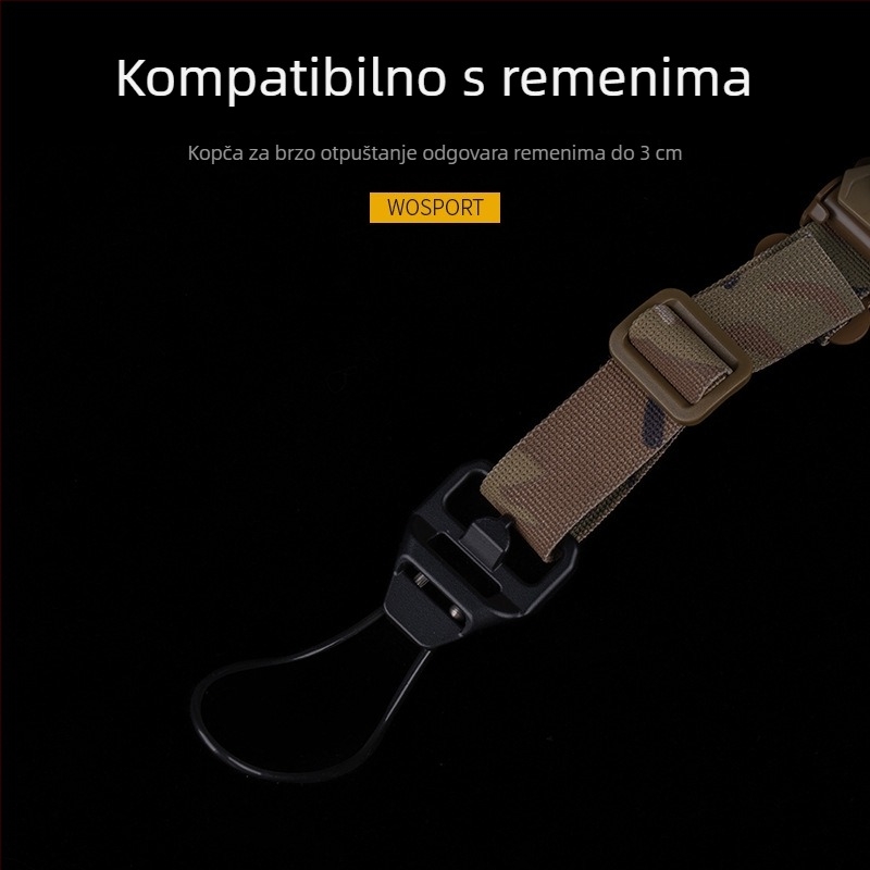 WOSPORT AK remen za oružje s kopčom za brzo otpuštanje, verzija V2, aluminijska legura