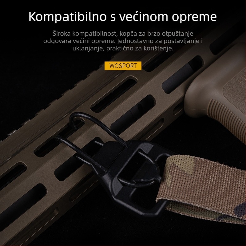 WOSPORT AK remen za oružje s kopčom za brzo otpuštanje, verzija V2, aluminijska legura