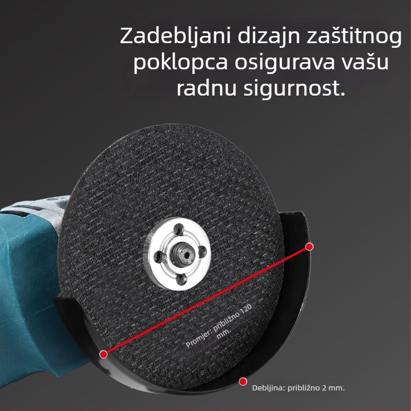 Ručna kompaktna kutna brusilica za kućnu upotrebu — poliranje, brušenje i rezanje