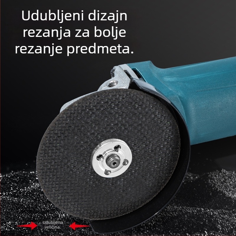 Ručna kompaktna kutna brusilica za kućnu upotrebu — poliranje, brušenje i rezanje