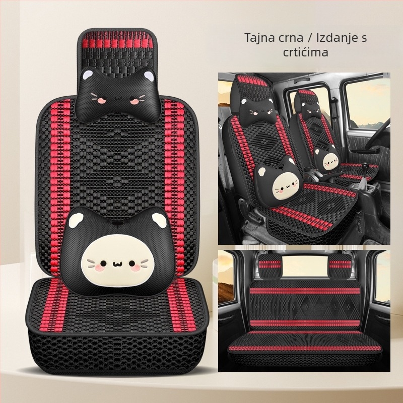 Ice Silk presvlake za sjedalice za Wuling Rongguang Xin Ka, sve-sezonsko potpuno pokriće, dvostruki red sjedala