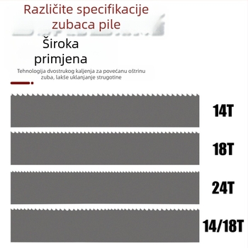 Bimetalna tračna pila M42 za strojno rezanje metala i armature, 1140 obujam
