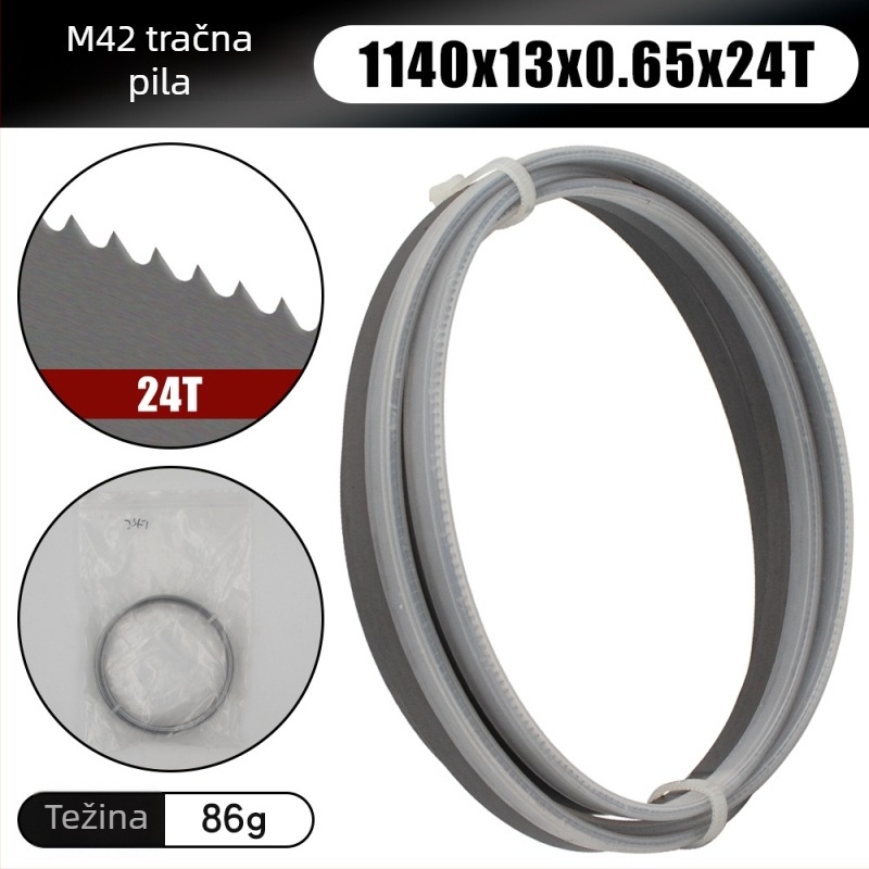 Bimetalna tračna pila M42 za strojno rezanje metala i armature, 1140 obujam