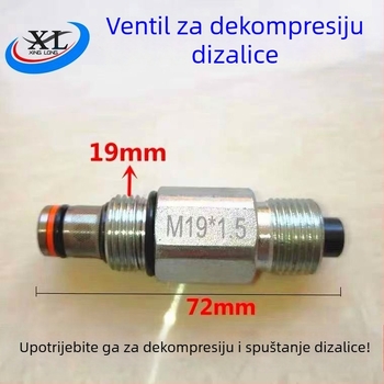 Skup ventila za sustav dizanja automobila: ventil za oslobađanje tlaka, jednosmjerni ventil, ventil za pražnjenje, povratni ventil ulja, ventil za spuštanje