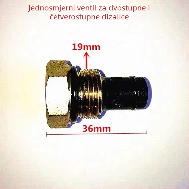 Skup ventila za sustav dizanja automobila: ventil za oslobađanje tlaka, jednosmjerni ventil, ventil za pražnjenje, povratni ventil ulja, ventil za spuštanje